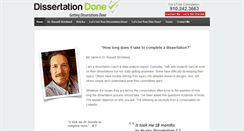 Desktop Screenshot of dissertationdone.com